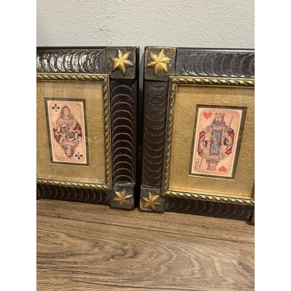 2 John Richard Collection 15X13 Framed Print Wall Art King Hearts Queen Of Clubs